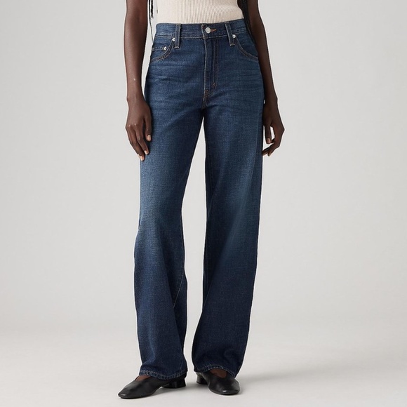 I SHIP PURO 😊 NWT Levi's Dad Jean - Mid-rise loose jeans - Indigo blue - Sz 29 - Picture 1 of 13